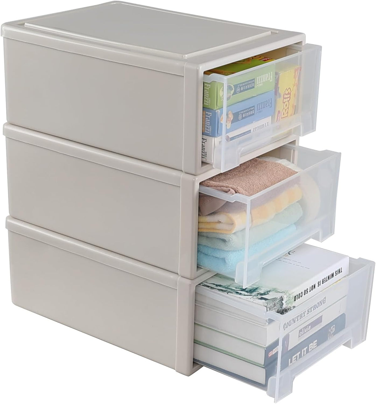 Stackable Plastic Storage Drawer