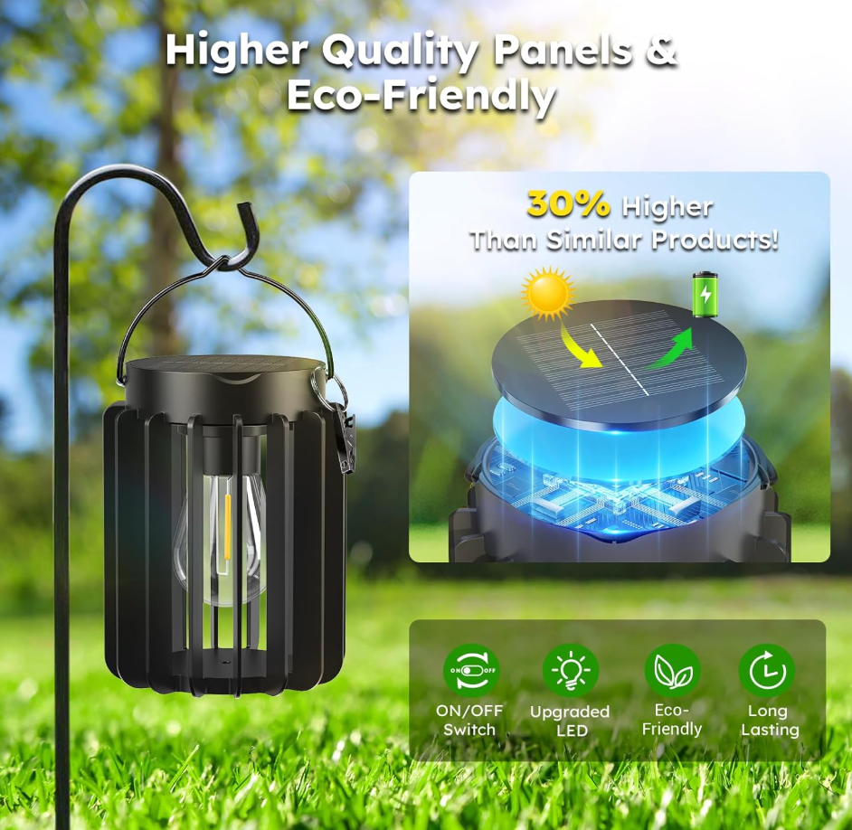 LED Solar Iron Basket Tungsten Lamp