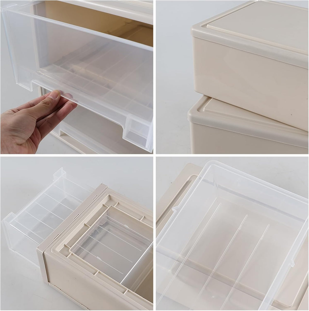 Stackable Plastic Storage Drawer
