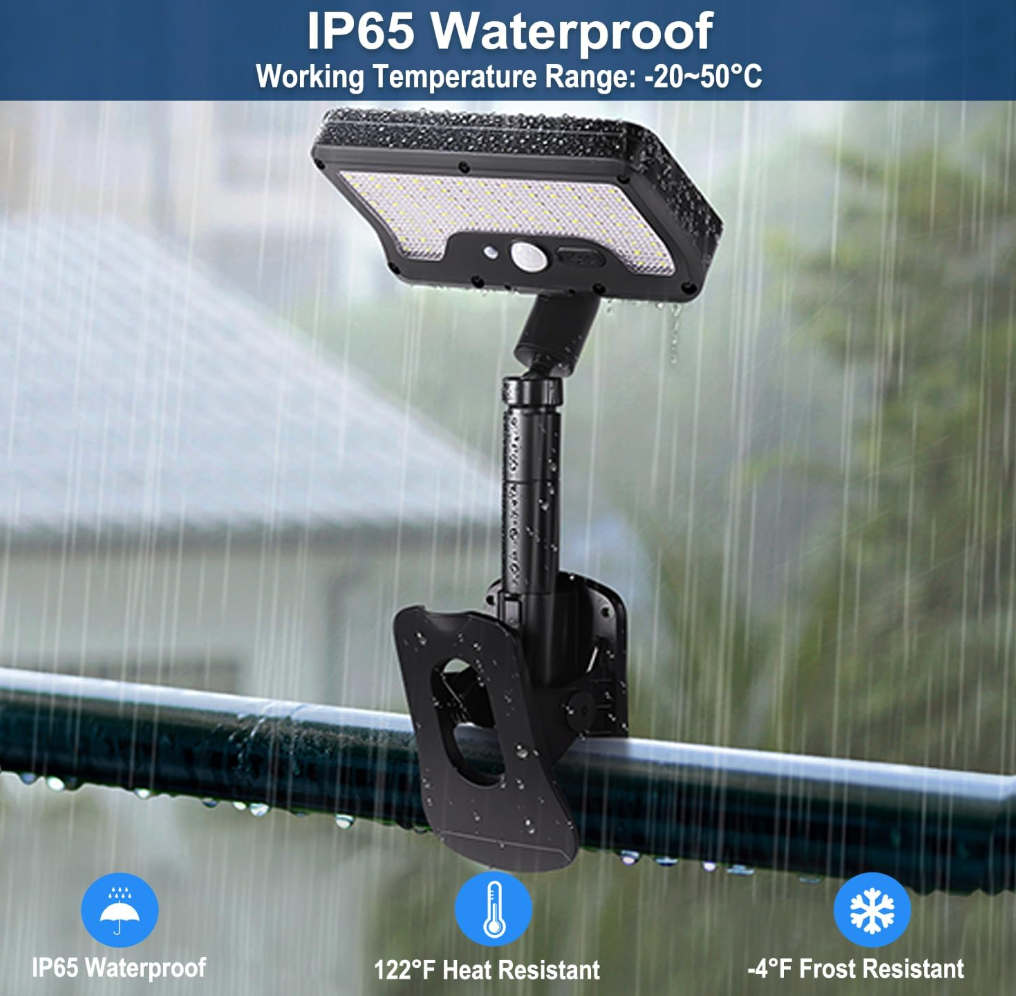 Clip-On Motion Sensor Solar Light