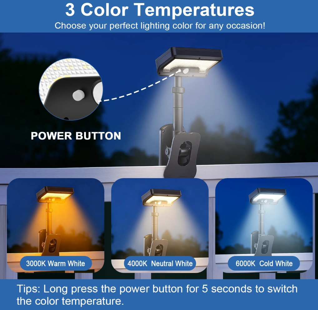 Clip-On Motion Sensor Solar Light