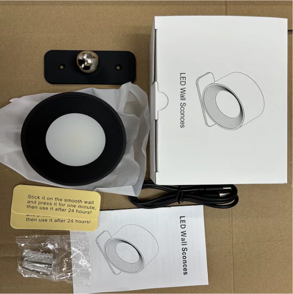 Wall Mounted Rechargeable Magnetic Lamp with Scones